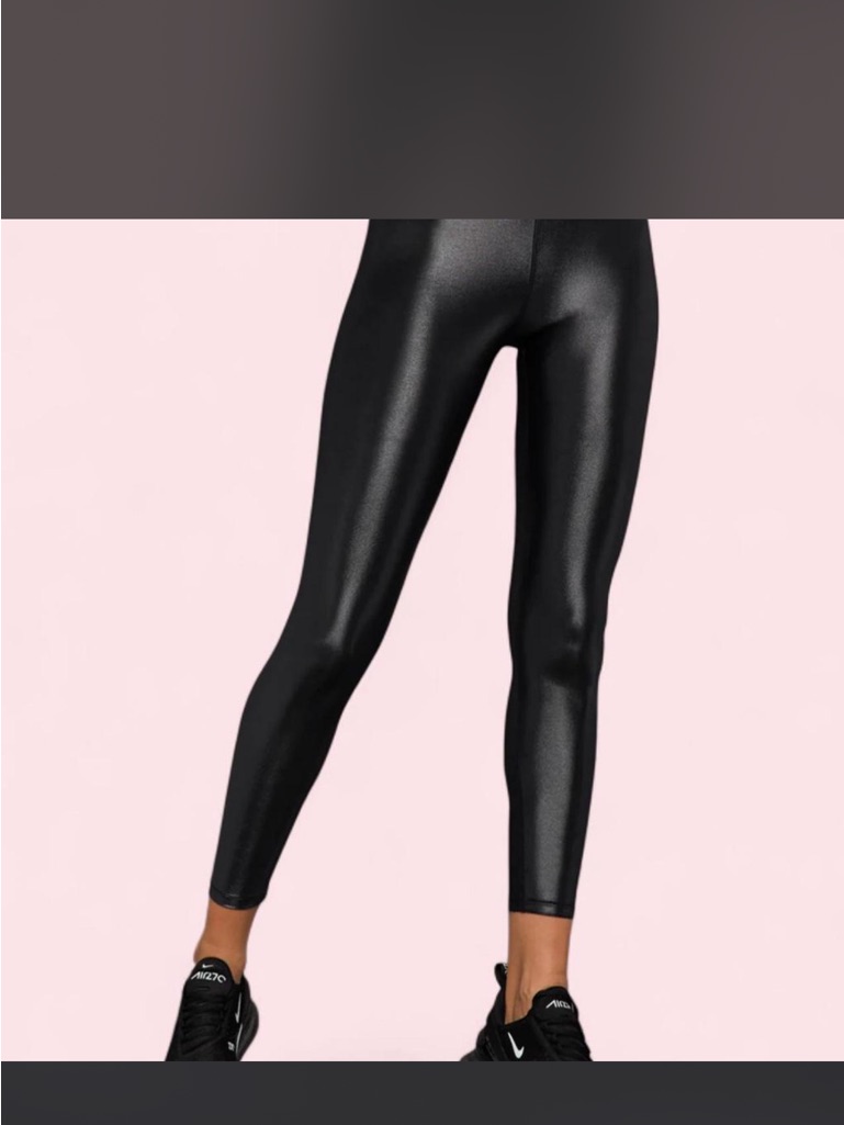 Black High-Waist Leggings Xs